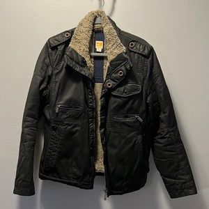 Boss Orange Mens lined jacket black